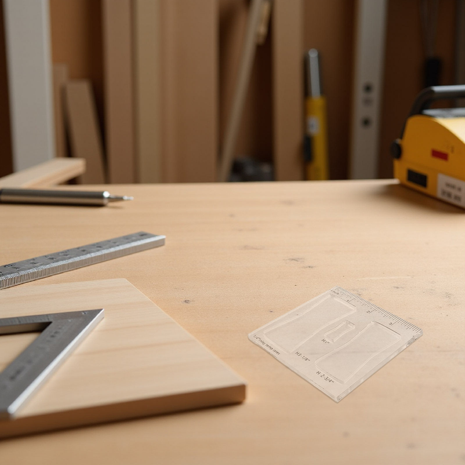 Woodworking Kits - 3Pcs Acrylic Router Inlay Template Kit