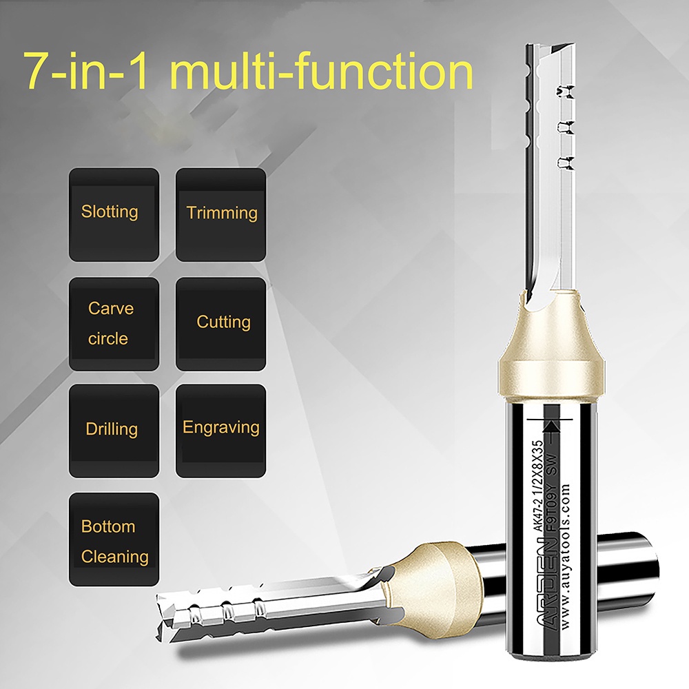 Arden 3 Flutes TCT Straight Ro - Woodworking Nc ulasan dan harga