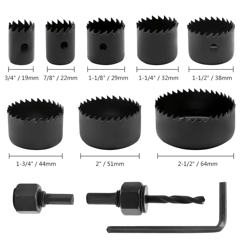 8pcs Woodworking Hole Saw Kit  - Woodworking Kits ulasan dan harga