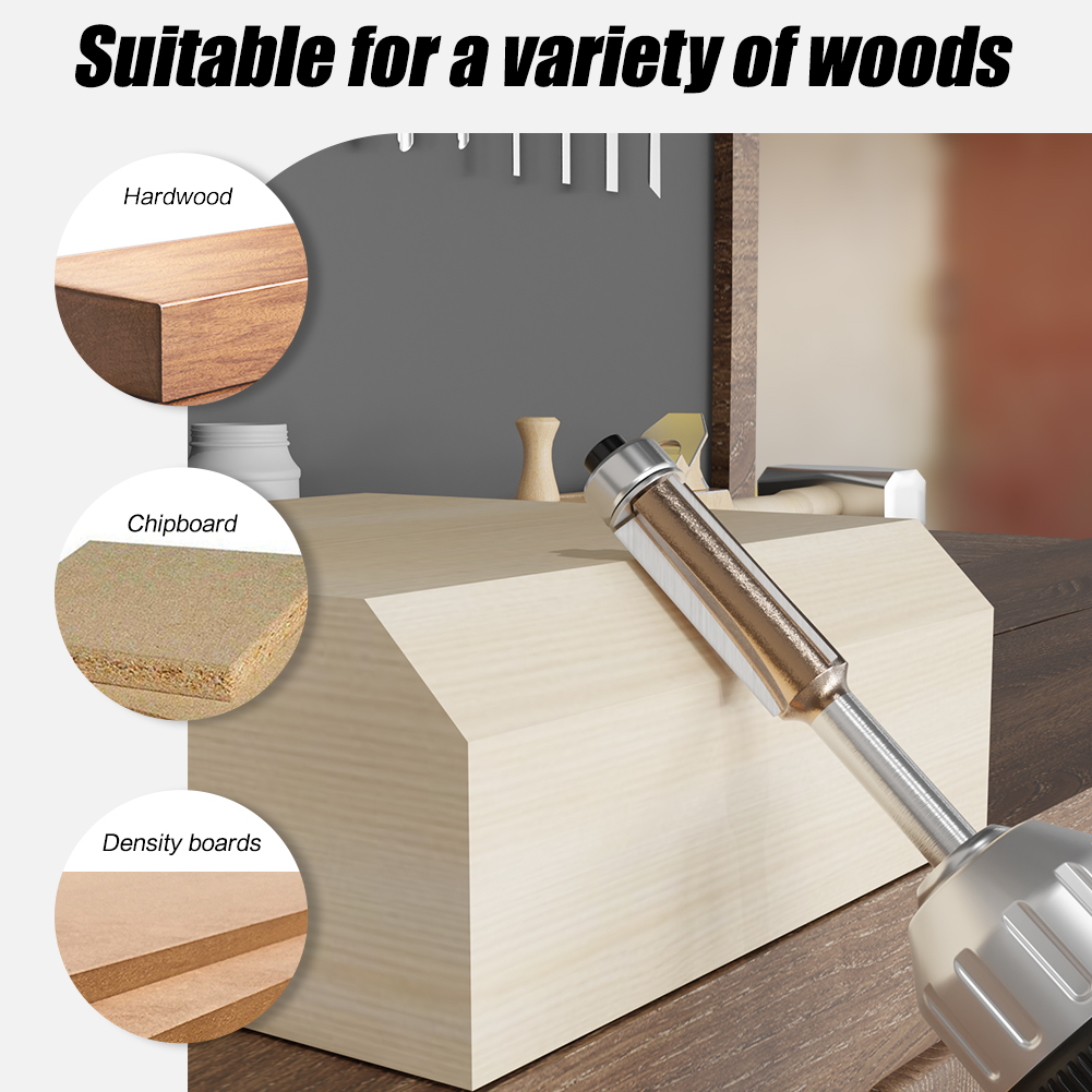6mm 1/4in Shank Z3 Flush Trim  - Woodworking Nc ulasan dan harga