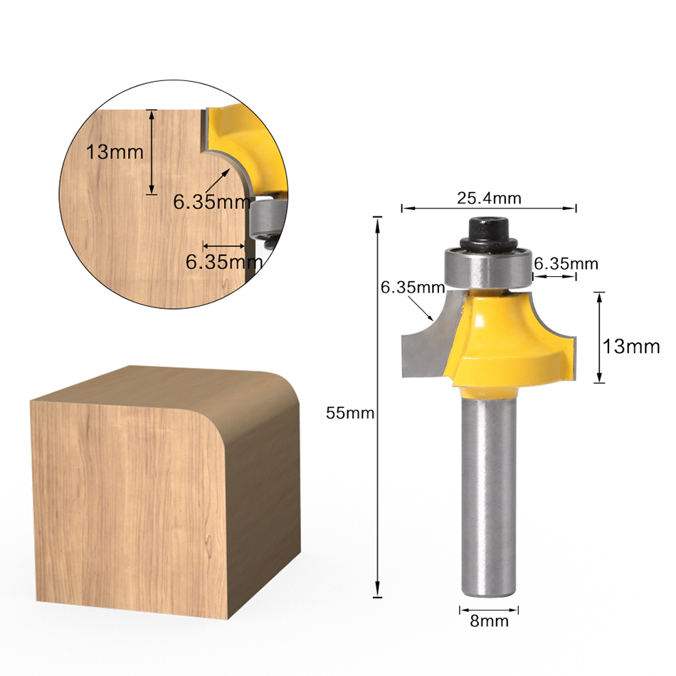 8mm Shank Round Corner Router  - Woodworking Nc ulasan dan harga