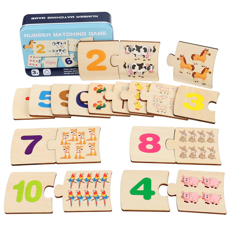 Children Iron Box Number Enlig - Woodworking Jigsaw ulasan dan harga