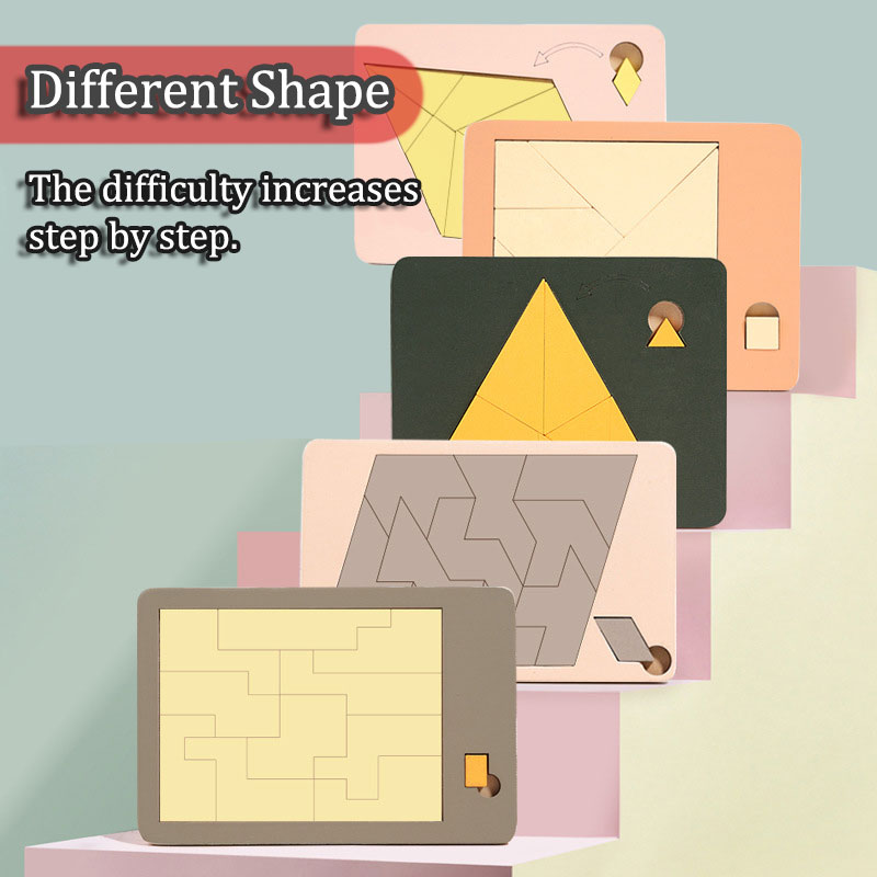 Wooden Geometric Puzzles Chall - Woodworking Jigsaw ulasan dan harga